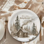 Boho Winter Christmas Baby shower Papieren Bordje<br><div class="desc">Vier de komst van je kleintje met onze "Boho Winter Christmas" Baby shower Paper Borden. Deze prachtig ontworpen borden combineren boheemse elegantie met feestelijke vakantiecharme, waardoor ze de perfecte keuze zijn voor een gezellig en stijlvol baby shower. Kenmerken: Elegant ontwerp: Deze papieren borden hebben een prachtig boho-geïnspireerd ontwerp, met aardse...</div>