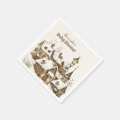 Boho Winter Christmas Baby shower Servet (Hoek)