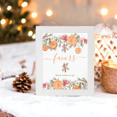 Boho Winter Gedroogde Citrus Bloemen Bruidsgunsten Poster