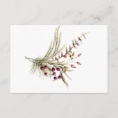 Boho Winter groen koopt receptie Informatiekaartje (Achterkant)