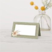 Boho Winter groen koopt salie groen gevouwen Plaatskaartje (Voorkant)