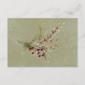 Boho Winter groen koopt salie groen ontvangst Informatiekaartje (Achterkant)