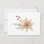 Boho Winter groen koopt wit RSVP Kaartje (Achterkant)