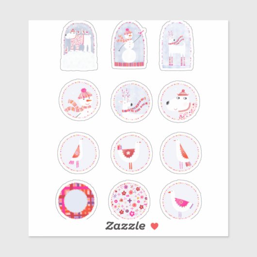 Boho Winter Holiday Sticker (Vel)