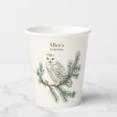 Boho Winter Onederland Verjaardag Papieren Bekers (Voorkant)