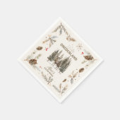 Boho Winter Onederland Verjaardag Servet (Hoek)