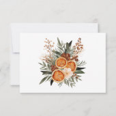 Boho winter Trouwgegevens Kaart (Achterkant)