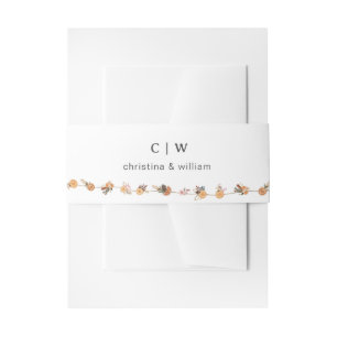 Boho Winter Vakantie Botanische bruiloft Uitnodigingen Wikkel