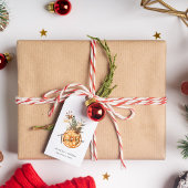 Boho Winter Vakantie Bruiloft Gedroogd Sinaasappel Cadeaulabel