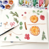 Boho wintergedroogd citrus bloemig Vrijgezellenfee Bedankkaart