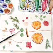 Boho wintergedroogd citrus bloemig Vrijgezellenfee Kaart