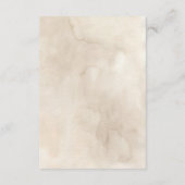 Boho Wit Bloemen & Groen Bruiloft Details Informatiekaartje (Achterkant)