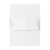 Boho wit en roze rozen bruiloft uitnodigingen wikkel (Achterkant Voorbeeld)