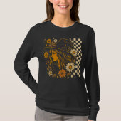 Boho Witch met Kat en Bloemen - Autumn Aesthetic T-shirt (Voorkant)