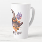 Boho Witchy Vibes Halloween Latte Mok (Rechterhoek)