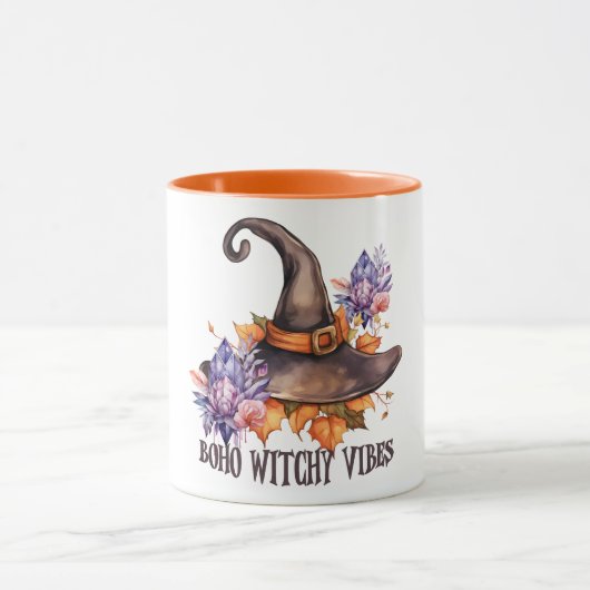 Boho Witchy Vibes Halloween  Mok (Midden)
