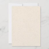 Boho Witte Ivoren Coquette Rozen Bruiloft Kaart (Achterkant)