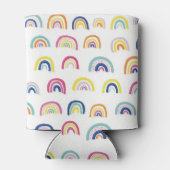 Boho Witte Multi Regenboog Blikjeskoeler (Achterkant)