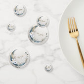 Boho Witte Orchidee Bloemen Blauwe Maan Elegant Pa Confetti (Groep)