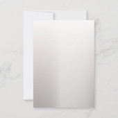 Boho Witte Orchidee Bloemen Blauwe Maan Elegant Pa RSVP Kaartje (Achterkant)