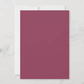Boho Witte Orchideeën Blos Roze Bourgondië Bloemig Kaart (Achterkant)