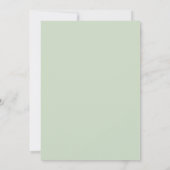 Boho Witte Roos Bloemstuk | Eucalyptus Bruiloftsbo Kaart (Achterkant)