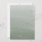 Boho Witte Rozen Eucalyptus 80ste Verjaardagsfeest Kaart (Achterkant)