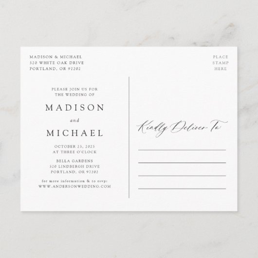 Boho woestijn bloem uitnodiging datum wijziging (Achterkant)