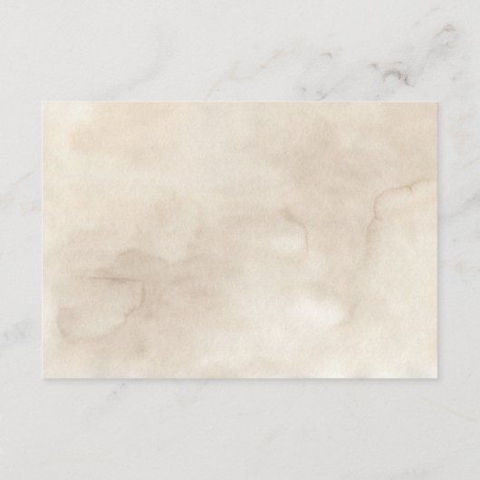 Boho woestijn bloemenbruiloft receptie informatiekaartje (Achterkant)