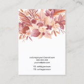 Boho woestijn bloemige logo sieraden oorbel kettin visitekaartje (Achterkant)