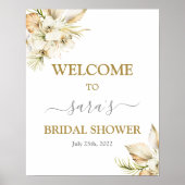 Boho woestijn bruidsdouche welkomstbord poster (Voorkant)