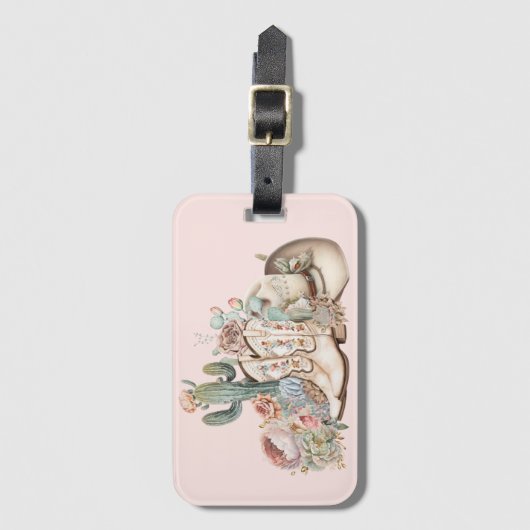 Boho woestijn cowgirl cowboylaarzen cowboy pet bagagelabel (Voorkant (verticaal))