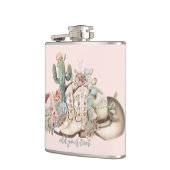 Boho woestijn cowgirl cowboylaarzen cowboy pet heupfles (Links)