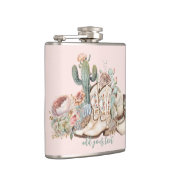 Boho woestijn cowgirl cowboylaarzen cowboy pet heupfles (Rechts)