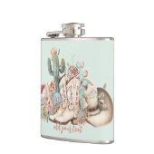 Boho woestijn cowgirl cowboylaarzen cowboy pet heupfles (Links)