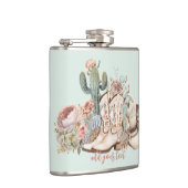 Boho woestijn cowgirl cowboylaarzen cowboy pet heupfles (Rechts)