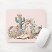 Boho woestijn cowgirl cowboylaarzen cowboy pet muismat (Met muis)