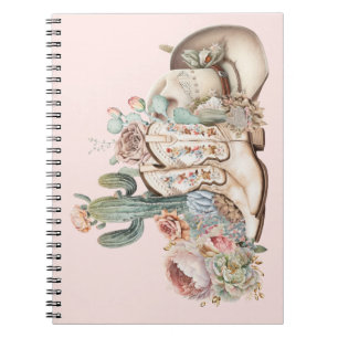 Boho woestijn cowgirl cowboylaarzen cowboy pet notitieboek