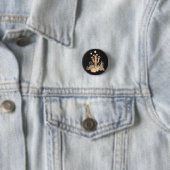 Boho Woestijn Fennec Vos Slapend Onder Saguaro Cac Ronde Button 3,2 Cm (In situ)