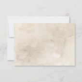 Boho woestijn Floral Maaltijd keuze RSVP Kaartje (Achterkant)