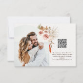 Boho-woestijn gedroogde bloemen aardtoon bedankkaart (Achterkant)