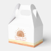 Boho woestijn hier komt het Son Baby shower Bedankdoosjes (Achterkant)