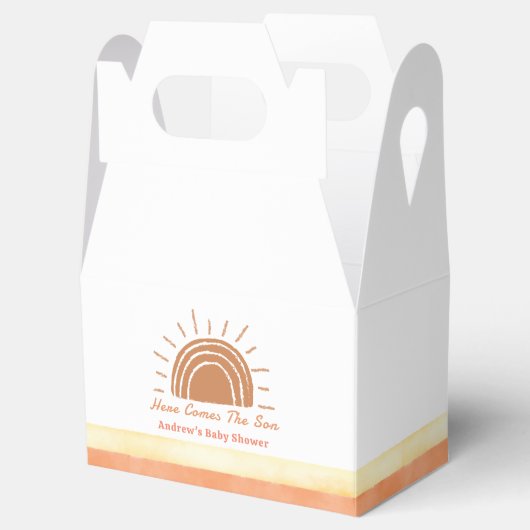 Boho woestijn hier komt het Son Baby shower Bedankdoosjes (Geopend)