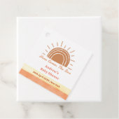 Boho woestijn hier komt het Son Baby shower Bedankjes Labels (In situ)