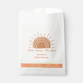 Boho woestijn hier komt het Son Baby shower Bedankzakje (Voorkant)
