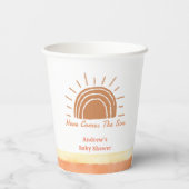 Boho woestijn hier komt het Son Baby shower Papieren Bekers (Achterkant)