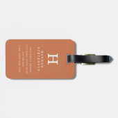 Boho Woestijn Landschap Bagage Label (Achterkant horizontaal)