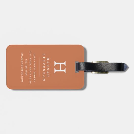 Boho Woestijn Landschap Bagage Label (Achterkant horizontaal)