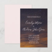 Boho woestijn sky hemelestiel moderne rustige bohe kaart (Voorkant / Achterkant)