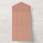 Boho woestijn streeppatroon ontwerp all in one uitnodiging (Binnen)
